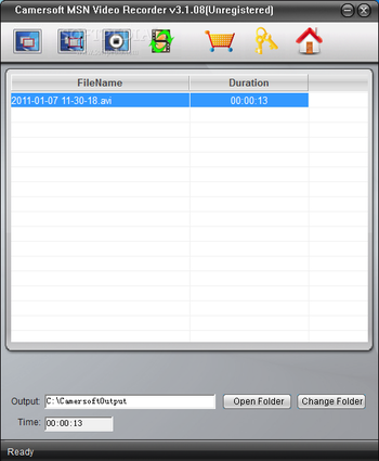 Camersoft MSN Video Recorder screenshot