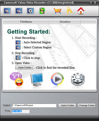 Camersoft Yahoo Video Recorder screenshot