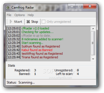 Camfrog Radar (formerly cfRadar) screenshot