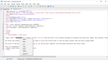 Camillo editor screenshot