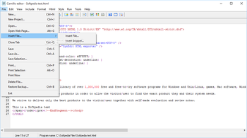 Camillo editor screenshot 2