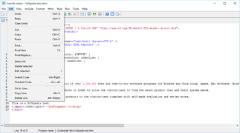 Camillo editor screenshot 3