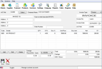 Camosys InvoPro screenshot 10