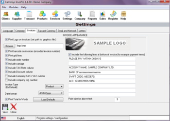 Camosys InvoPro screenshot 7