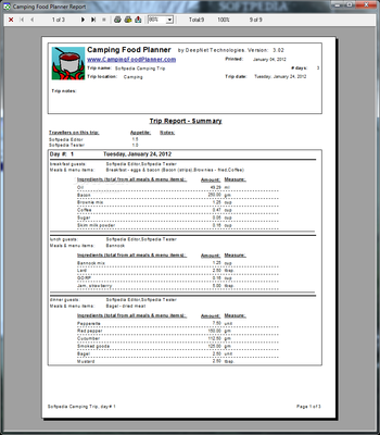 Camping Food Planner screenshot 18