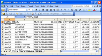 Canadian Postal Code Database (Premium Edition) screenshot 2