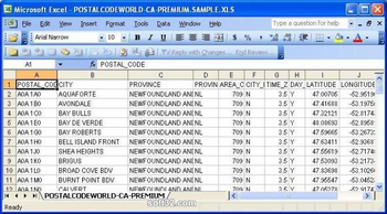 Canadian Postal Code Database (Premium Edition) screenshot 3