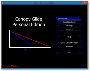 Canopy Glide Personal Edition screenshot