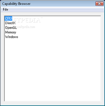 Capability Browser screenshot