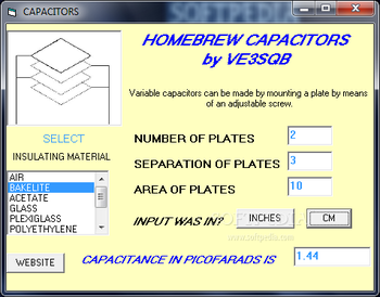 CAPACITORS screenshot