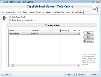 CapeSoft Email Server screenshot 2