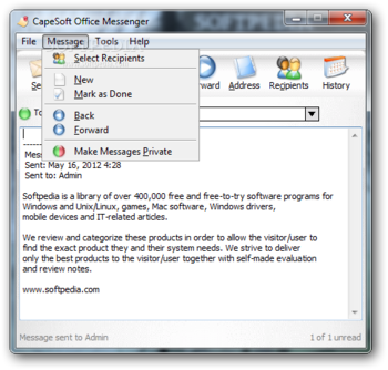 CapeSoft Office Messenger screenshot 3
