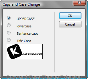 Caps and Case Change for Dreamweaver screenshot 2