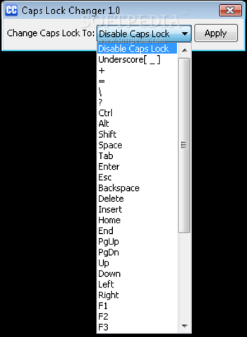 Caps Lock Changer screenshot