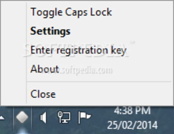 Caps Lock Indicator screenshot