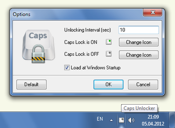 CapsUnlocker screenshot