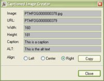 Captioned Image Creator screenshot