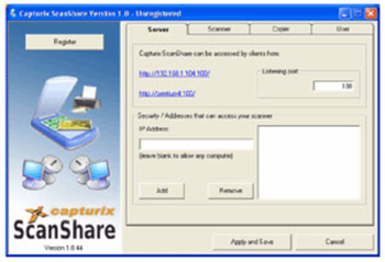 Capturix ScanShare screenshot