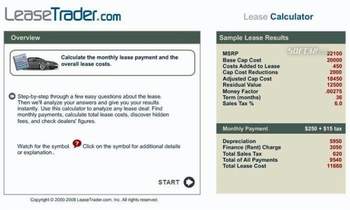 Car Lease Calculator screenshot 2