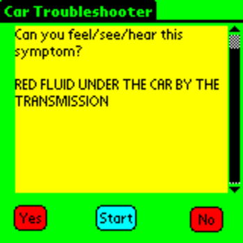 Car Troubleshooter (PPC OS) screenshot 2