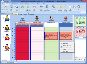 Car Wash Calendar For Workgroup screenshot