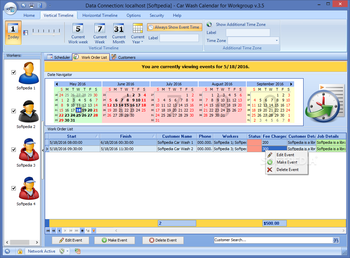 Car Wash Calendar For Workgroup screenshot 7