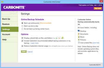 Carbonite screenshot 15
