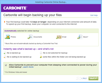Carbonite screenshot 6