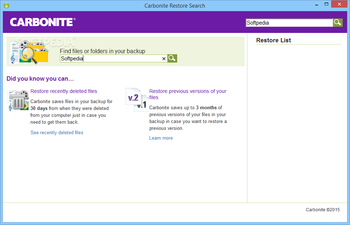 Carbonite screenshot 7