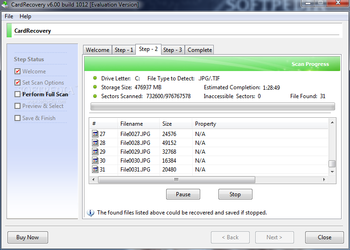 CardRecovery screenshot 2