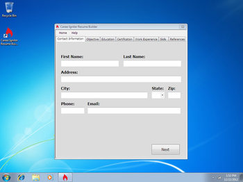 Career Igniter Resume Builder screenshot