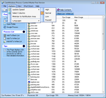 CareWindows Process Control Master screenshot 2