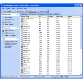 CareWindows Process Control Master Free Version screenshot