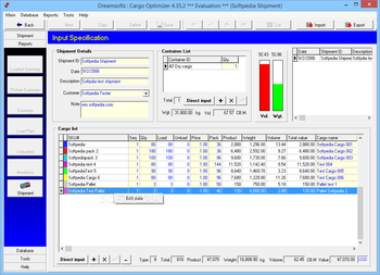 Cargo Optimizer Professional screenshot 4