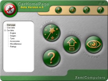 CarHomePage screenshot