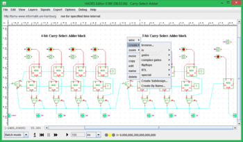 Carry-select adder screenshot 2