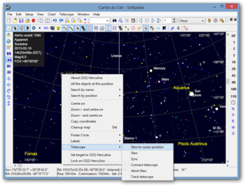 Cartes du Ciel screenshot 2