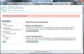 CAS BACnet Object Monitor screenshot 3
