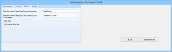 CasaTunesSync for iTunes screenshot 3