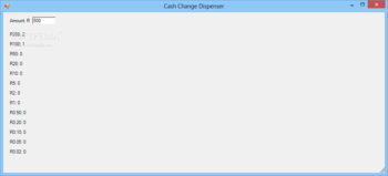 Cash Change Dispenser screenshot