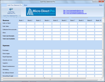 Cash Flow Statement Pro screenshot