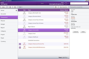 Cash Organizer Desktop screenshot 10