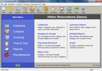 Cashbook Complete screenshot