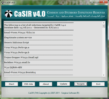 CaSIR screenshot 2