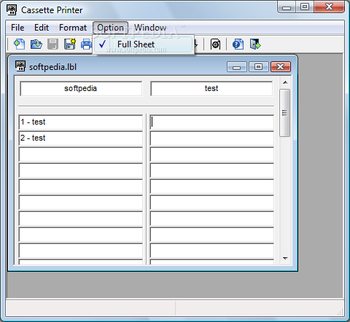 Cassette Label Printer screenshot 3