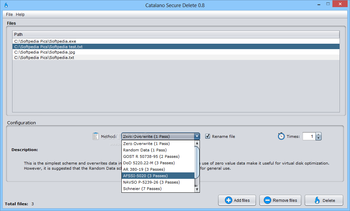 Catalano Secure Delete screenshot 2