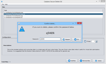 Catalano Secure Delete screenshot 3