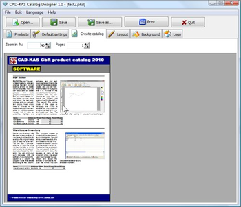 Catalog Designer screenshot