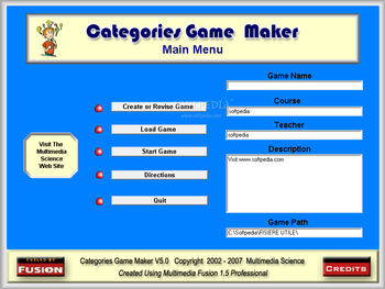 Categories Game Maker screenshot