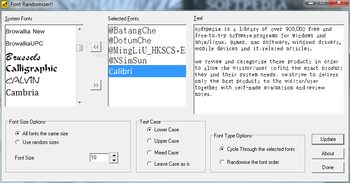 Catfood Font Randomizer screenshot